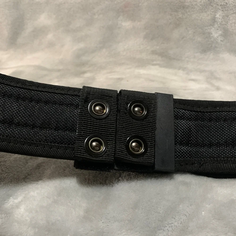 Ryno Gear Nylon Duty Belt with 4 Keeper Sets and Inside Belt N202C-S Black Small